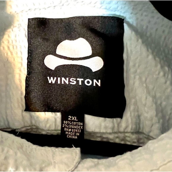 Winston Big & Tall Subscription Box Peruvian Seersucker SS Button Down Shirt 2XL - Picture 5 of 10